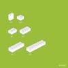Hubelino #420602 - Set di 60 mattoncini da costruzione, colore:
