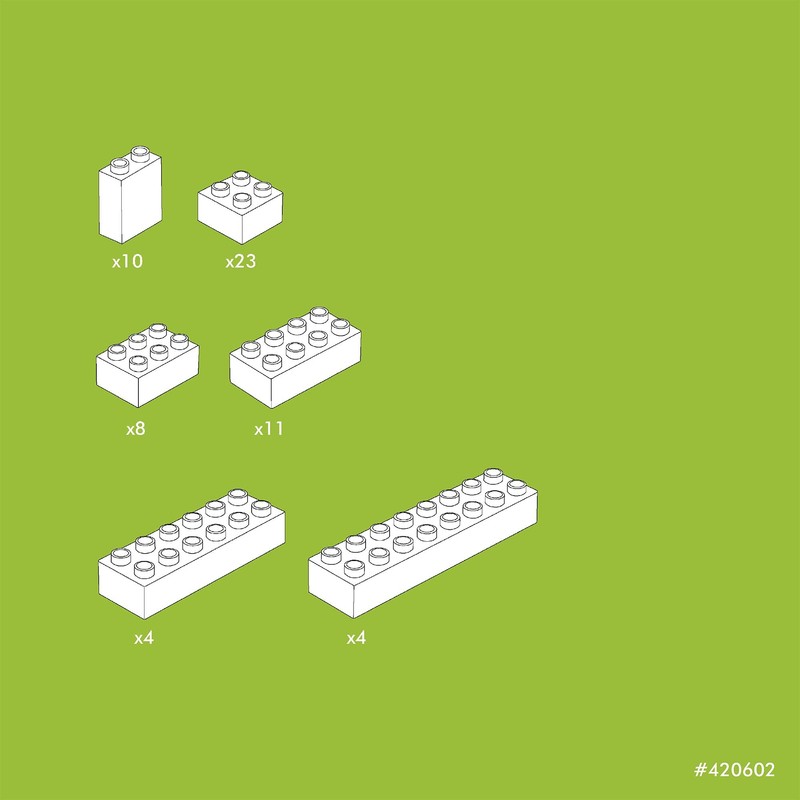 Hubelino #420602 - Set di 60 mattoncini da costruzione, colore: