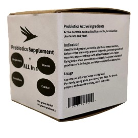 Unbranded All in 1 (Canker, Respiratory, Worms, Coccidiosis) + Probiotics for Birds - 4 in 1 400 grams