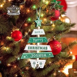 History & Heraldry Christmas Tree Decoration - Joshua 269800456 Wooden Hand Crafted