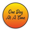 2 x 10cm One Day at A Time Vinyl Stickers