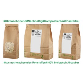 BIRCHER HERBSTGARTEN BIO MÜSLI mit gefriergetrockneten Erdbeeren I Haferkleie I Mandel & Haselnuss I Haferflocken I Vegan I 600g