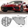 BILLFARO 2Pcs Black Upgraded Front Radiator Guards Grille,Aluminum Front Outer