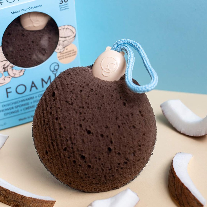 Foamie Shower Sponge with Integrated Cleanser - Shake Your Coconuts