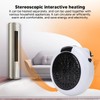 Space Heater Mini White with Remote Control Wall Mounted Air