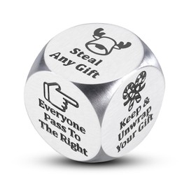 2025 Santa Swap Gift Exchange Dice - Christmas Stocking Stuffers 2025 New Exchange Dice Game, Christmas Party White Elephant Gifts for Friends Family Funny Gag Gift for Girls Boys Teens