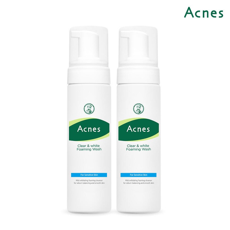 Acnes 아크네스 클리어 앤 화이트 포밍 워시 150ml x2개 Acnes