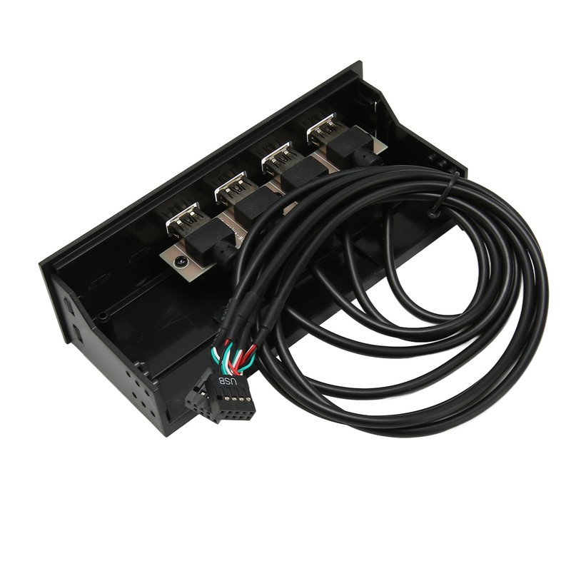 5.25 Inch USB2.0 Hub Front Panel Multifunctional 4 Ports 19pin