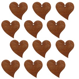 Rostikal Rust Decorative Hearts Set 10 cm Patina Garden Decoration Valentine's Day Window Decoration (12, 10 cm)