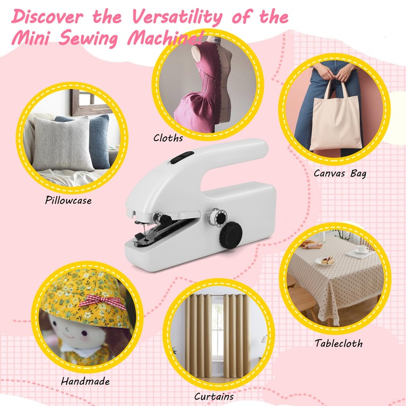 Handheld Sewing Machine - Mini Portable Electric Sewing Machine for
