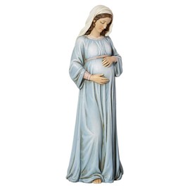 Mary Mother of God Resin Figurine Statue, 7 Inch