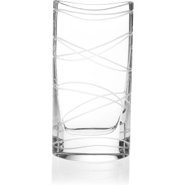 Nambe Small Full-lead Shiny Gift Clear Crystal Vase - Slovenia in Box, 8"