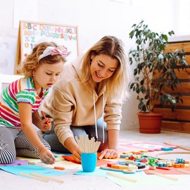 DMiotech 50 Pack 3/16" x 14" Wooden Dowel Rods Unfinished Natural Sticks Wood Craft Sticks for Home Decor Projects and Making DIY Craft,Wood Color