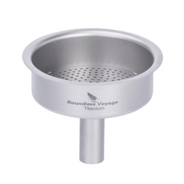 Boundless Voyage Titanium Funnel with Strainer Mini Kitchen Funnel, Hip Flask Funnel, Small Metal Funnels, Cooking Funnels for Essential Oil, Spices, Flask Dishwasher Safe