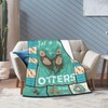 Otter Blanket Soft Cozy Otter Gifts for Otter Lovers Throw