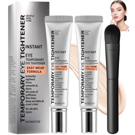 Dandin 2 Stück Sofort Lifting-augencreme, Eye Tightener Cream, Straffende Augencreme mit Pinsel, Feuchtigkeitsspendende Straffungscreme, für die Augenpartie für alle Hauttypen