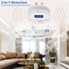 Smoke and Carbon Monoxide Detector with Batteries,2-in-1 Smoke Detector Carbon