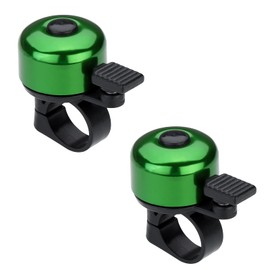 Paliston Bike Bell Bicycle Bell Crisp Sound for Adults Kids Boys Girls Green & Green