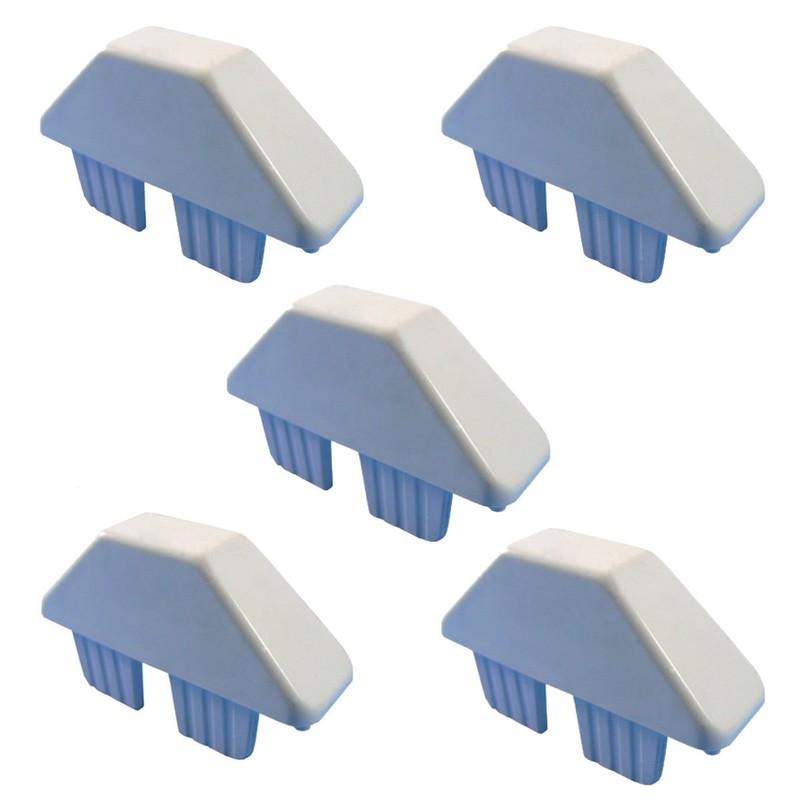 Vinyl Picket Cap Dog Ear 7/8" X 3" White (5