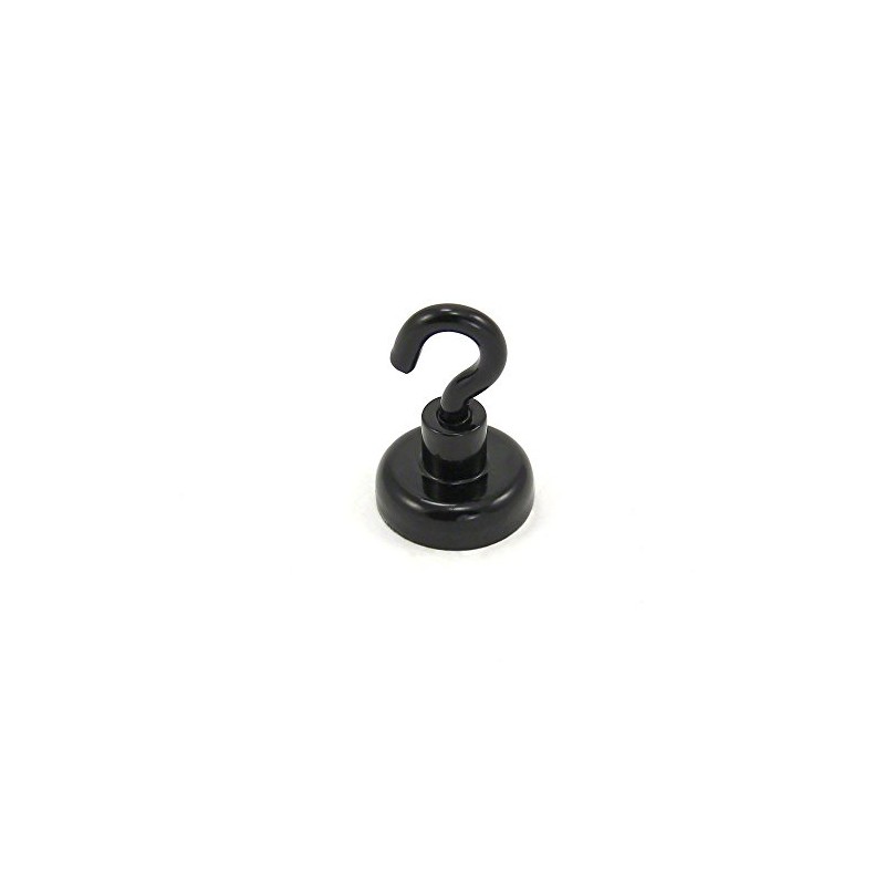 first4magnets F4ME20BKNH-1 20 mm Diameter Neodymium Hook with M4 Hook