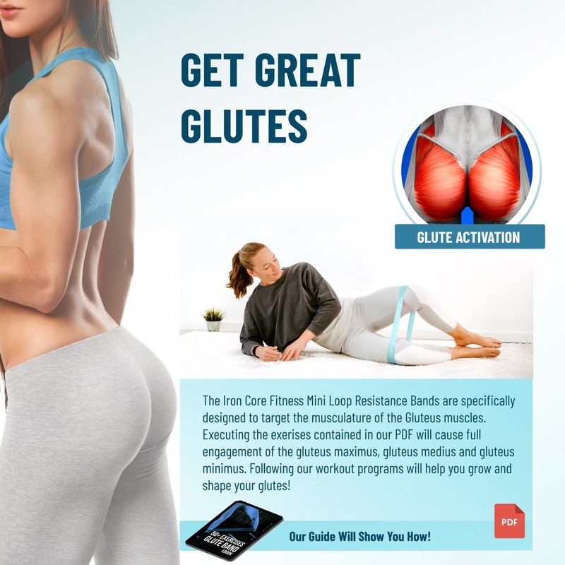 10 Resistance Loops for Trainers, Bootcamp, Gym. Tone Glutes, Thighs,