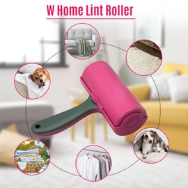 WBM Home Lint Roller for Pet, Extra Sticky Dog & Cat Hair Removal, Couch, Clothes, Furniture, 60 Sheets