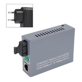 Fiber Optic Media Transceiver Ethernet Gigabit Single Mode Converter