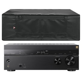 TXEsign Dust Cover Compatible with YAMAHA R-S202BL/Sony STRDH590/STRDH190, Nylon Protective Case with Zipper Remote Bag for Stereo Receiver, Projector, Amplifier, Turntable