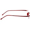 Scojo Gels Rimless Reading Glasses, Flame Frame/Clear Lens, 1.50 +