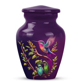 YASUBJAG Aluminum Humming Bird Urn - Mini Urns for Human Ashes - Adult Male & Female - 3 Inch 1 Pcs