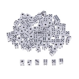 dailymall 100 x 5 mm six-sided dice D6 dice multi-sided dice game dice