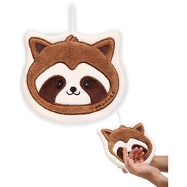 Maffuno Bathroom Hand Towels Set: Gifts for Her Cat Lovers Cute Cat Raccoon Pattern Kitchen Towels Dry Your Hands - Women Mom Wife Sister Friend Coworker Birthday Gifts (1, Raccoon)