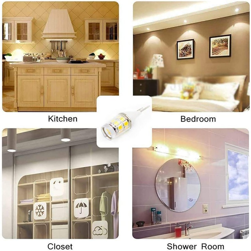 HUIMEIJIA G8 LED Bulb 2W Equivalent to G8 Halogen Bulb