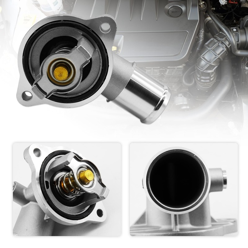 RABROPAR Engine Coolant Thermostat Housing 05184651AF Compatible with Jeep Wrangler