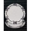 Bella Lux 4 Black Coquette Ribbon Bows on White Melamine