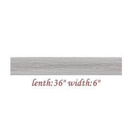 WKXVIVID Peel and Stick Floor Tile, Ft Self Adhesive Vinyl Flooring Planks,12 Pack 15 Sq.36" x 6" Adhesive Waterproof Wood Grain Look Flooring Tiles for Bathroom, Kitchen, Living Room (Gray)