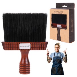 Blackomb Hairdressing Brush with Wooden Handle, Hair Brush, Neck Brush, Barber Brush, Neck Brush, Salon Accessories, Wood