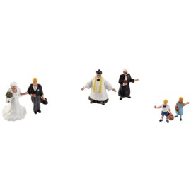 Noch 15860 Wedding Party & Pastor 6/ H0 Scale Figures