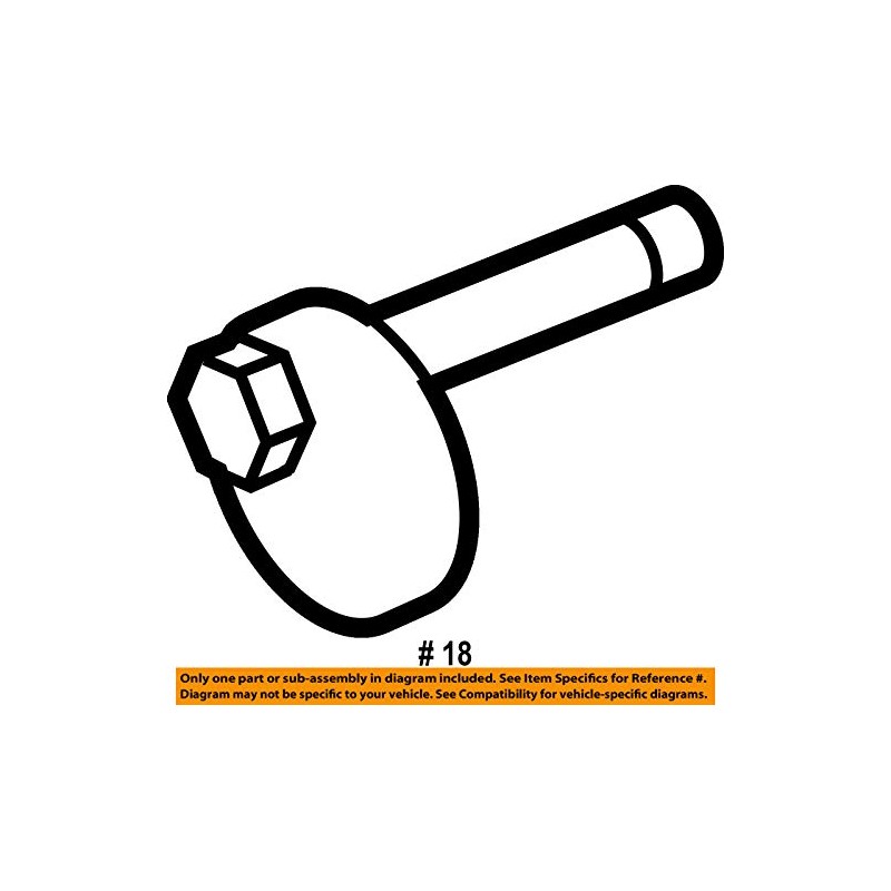 Genuine Honda 90173-STX-A02 Arm Adjust (Lower) Bolt B