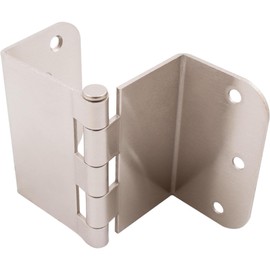 Stone Harbor Hardware Swing Clear Offset Hinge, 3-1/2 Inches, 5/8" Radius Corner, Fits Doors 1-3/8" to 1-3/4" Thick, 2-Pack, Satin Nickel
