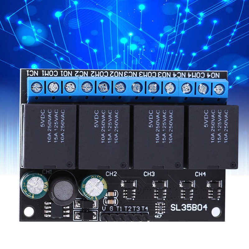 SL35B04 12V 4 Channel Relay Module Bistable Self Locking Relay