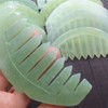 4Pcs Green Nature Jade Stone Massage Comb Traditional Natural Jade