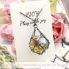PJOY DND Dice Cage Necklace for D20 Dice Dungeons and