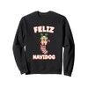 Feliz Navidog Christmas Dog Sock Golden Retriever Sweatshirt