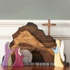 Ghzste Easter Resurrection Scene Ornament Easter Scene Wooden Decoration Easter