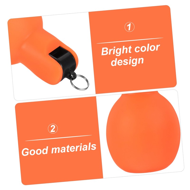 Abaodam Portable Small Squeeze Whistle Bright Design Outdoor Survival Whistle
