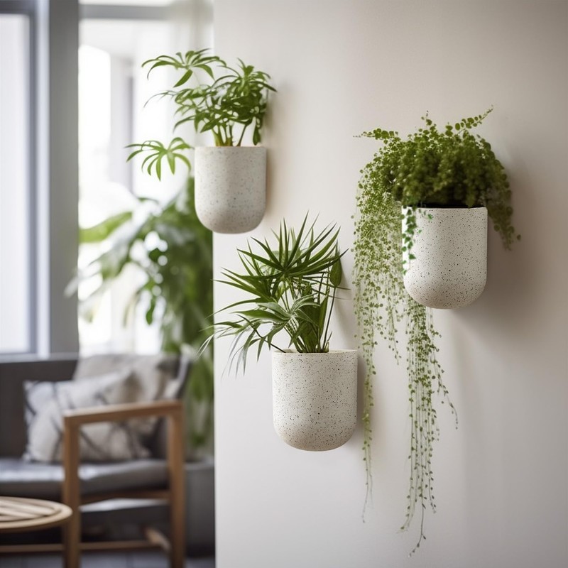 LA Jolie Muse Wall Hanging Planters for Indoor Plants，Hanging Flower