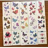 Unbranded 15Pcs Temporary Water Transfer Tattoo Waterproof Butterfly Body Face