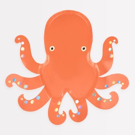 Meri Meri Octopus Plates (Pack of 8)