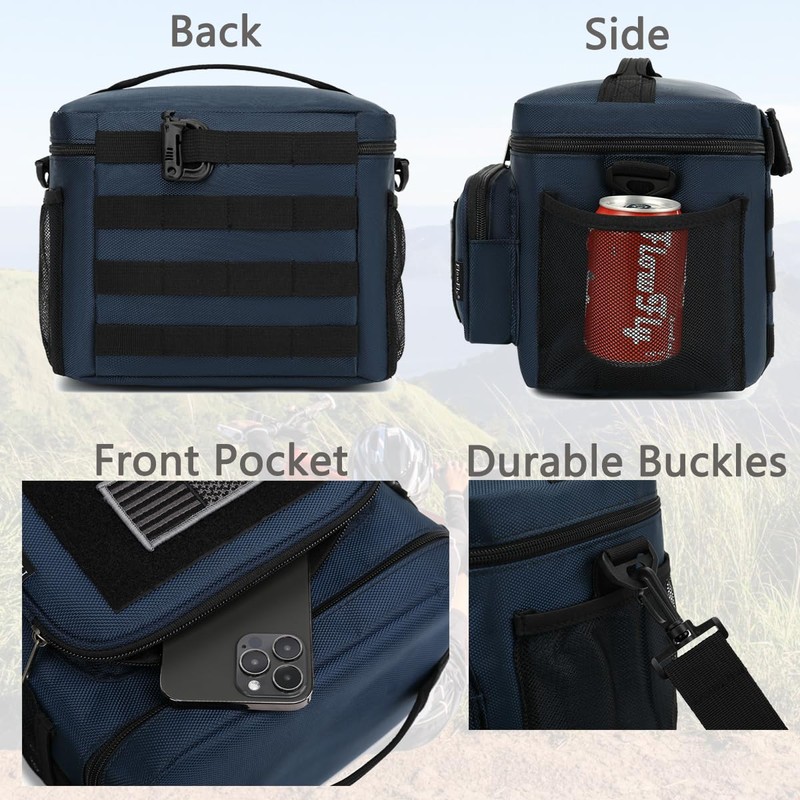 FlowFly Lunch Bag, Insulated Cooler, Thermal Lunch Box Tote with
